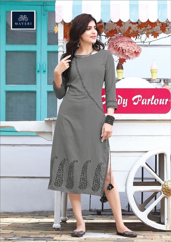 Rayon Long Kurtas