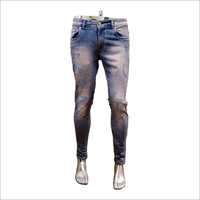 Mens Stretchable Fancy Jeans