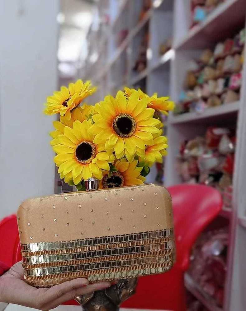 Peach Crafted Designer Clutch