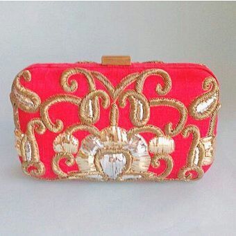Multi Ladies Beaded Clutch