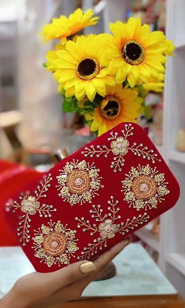 Red Designer Clutch Bags