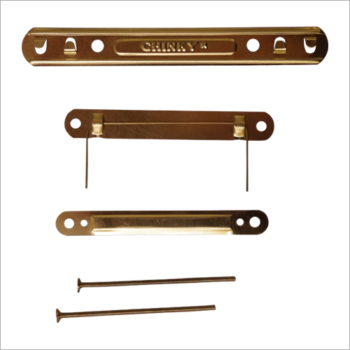 Documents File Metal Clip - Stainless Steel, 1/2 Inch Size | Durable with Back Stick Feature, Ideal for Document Security