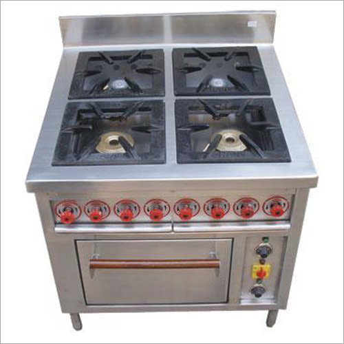 High Efficiency 4 Bay Burner With Oven