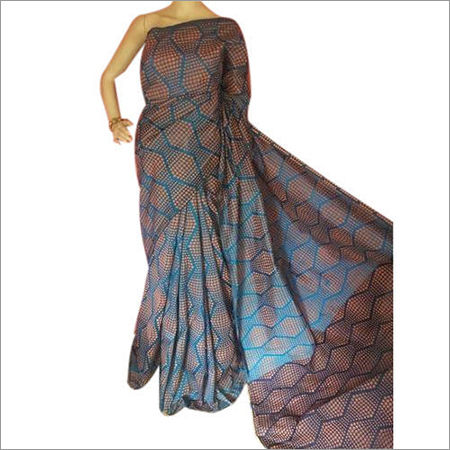 Ladies Printed Cotton Silk Saree