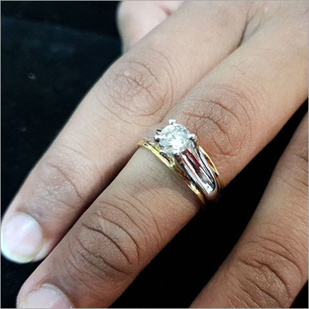 Solitare Ring For Gents