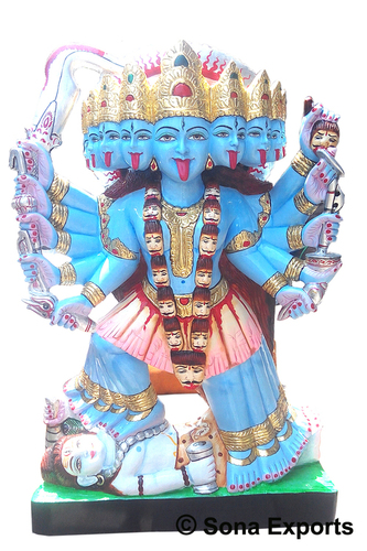 Ten Handed Maa Kali Statue