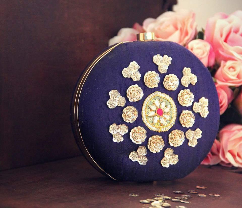 Multi Embroidered Clutch