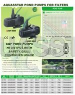 aquasstar pond pumps for filters