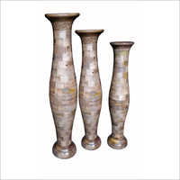 Designer Handmade Flower Vase - Contemporary Cylindrical Shape, Exquisite Color Hints, Customizable Sizes And Designs