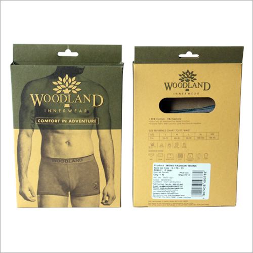 Men's Woodland Underwear - Cotton Fabric, Available in Various Sizes | Elastic Waistband, Shrink and Fade Resistant, Comfort Fit