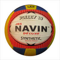 Rubber Volleyball - 18 Panels, Yellow | Waterproof, Durable, Textured Surface, Vibrant Colors, Outdoor Use, Weight 260-280g