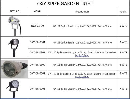 oxy spike garden light