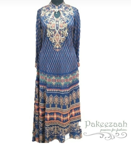 digital printed western dress