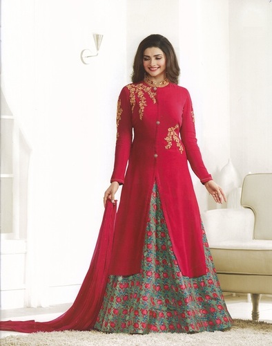 Pink Anarkali Georgette Suits