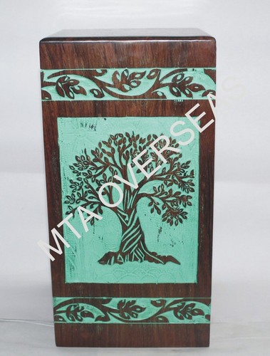 Natural Decorative Wooden Urns