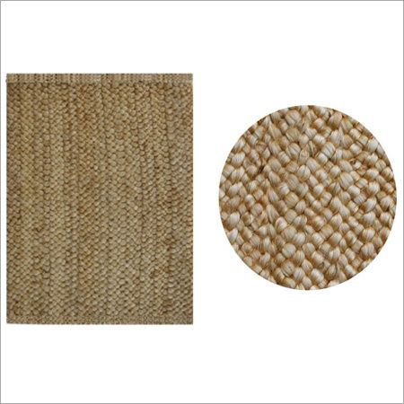 Golden Chunky Soft Braided Rectangle Rug