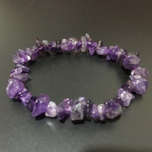 Amethyst Chips Bracelets - AAA Quality, 2mm Violet Natural Stones | 15 Grams of Elegant Healing Energy