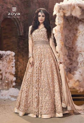 Light Peach Embroidered Wedding Suits