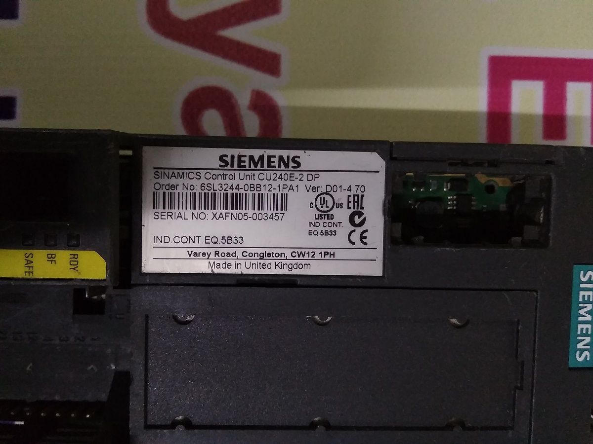 SIEMENS SINAMICS CONTROL UNIT