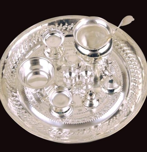 Silver Plated Bowl Set with Tray