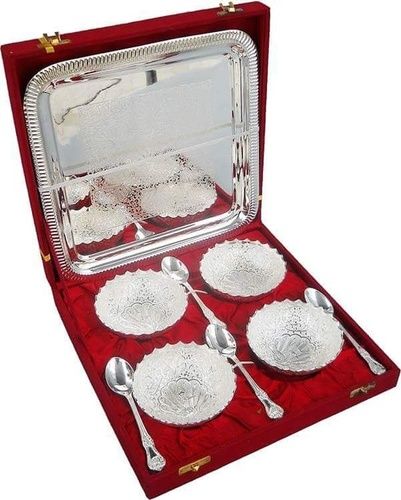 silver plated bowl set