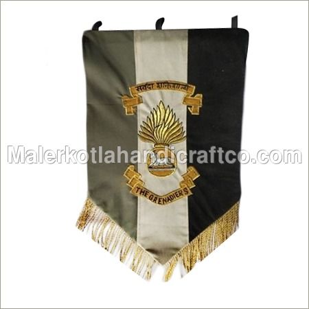 T-Flag - Woolen Rectangle, Customizable for Army Applications