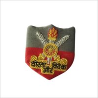 Red And Grey Chest Badge