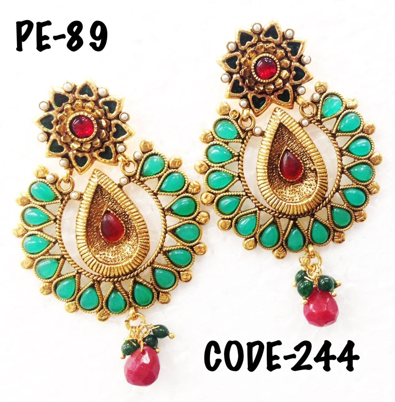 Designer Polki Earrings