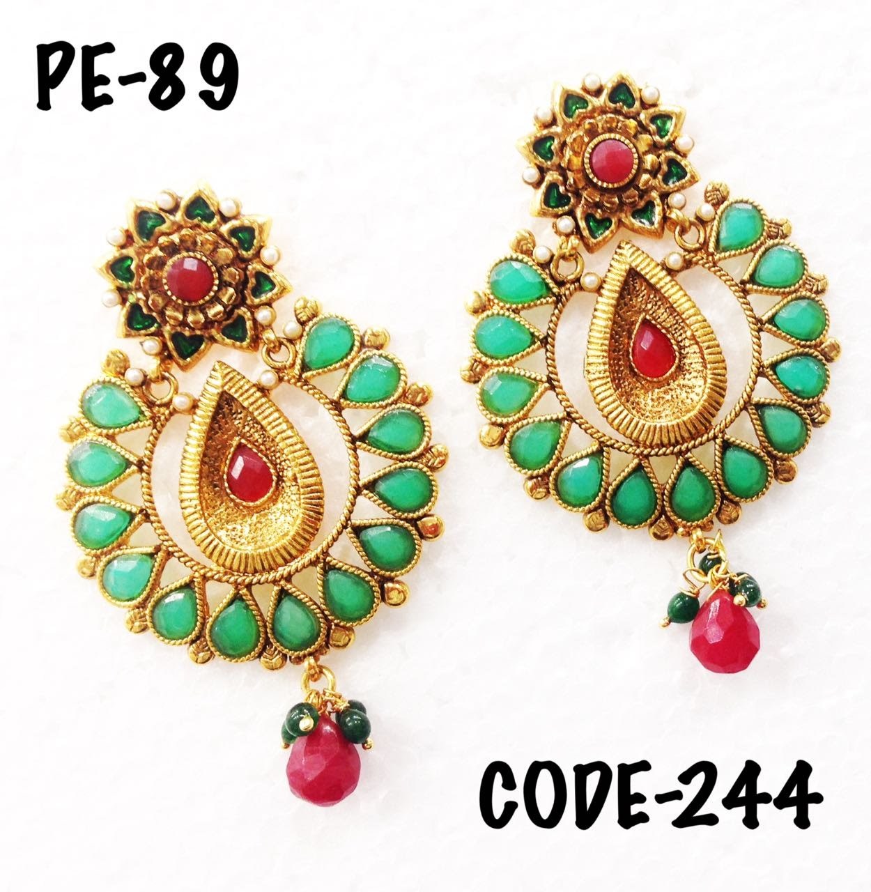 Designer Polki Earrings