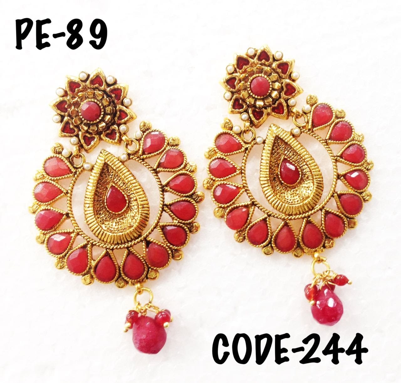 Designer Polki Earrings