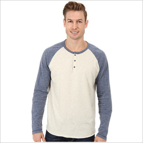 Mens Henley Full Sleeves