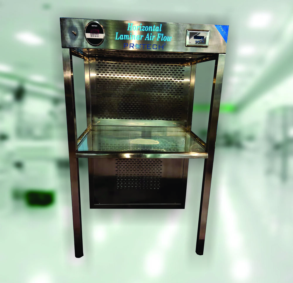 Horizontal Laminar Airflow Bench - Stainless Steel, 610x610x610mm | HEPA Filter, 99.999% Efficiency, Semi-Automatic, 230V AC