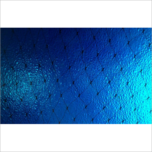 Blue Printed Fiber Sheet - 50 ft Length, 2-7 mm Thickness, Smooth & Wrinkled Surface | Fiberglass Material, UV Resistant, Flame Retardant Options