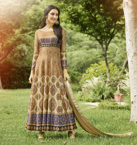 Peach Color Ladies Anarkali Suits