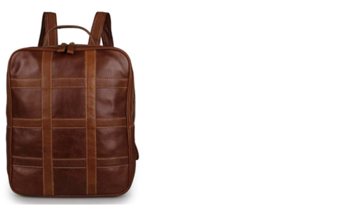 Leather Canvas Backpack