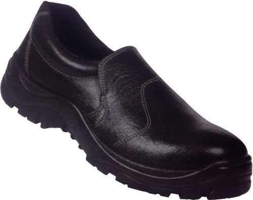 Leather Black Safety Shoes With Anti-Static, Non-Metal Composite Midsole, Steel Midsole,Oil Resistat Gender: Male