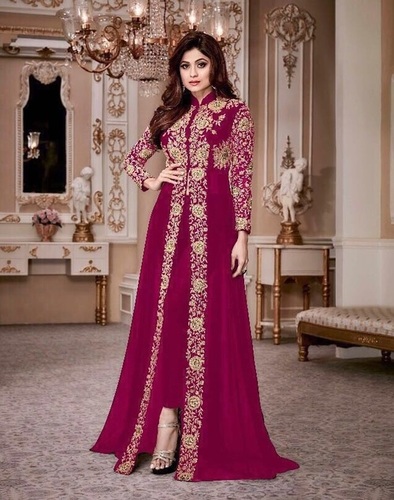 Pink Embroidered Salwar Kameez