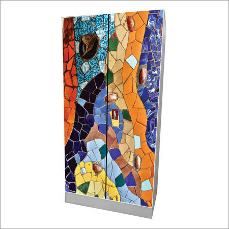 2 Door Mosaic Print Almirah