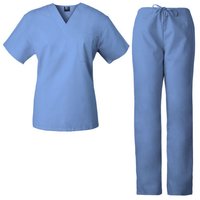 Male Scrub Suits - 100% Cotton, Knee Length, Blue, White, Red, Green, Peach | Pilling Resistant, Color Fastness, Shrinkage Control, Soft Finish, 2 Waist Pockets
