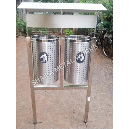 SS Garbage Bin With Stand By SHAILA METAL WORKS