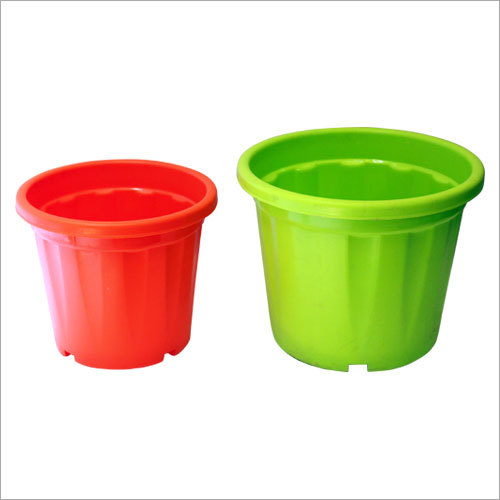 Decorative Round Plastic Flower Pot