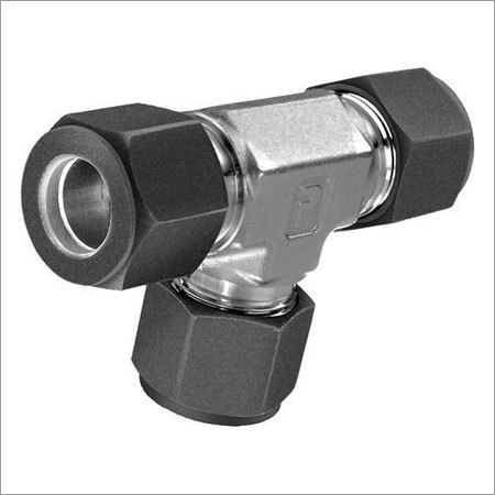 Single Ferrule Fitting - Stainless Steel, 6-25mm, 6000psi | T-fitting, Leak-proof Seal, Corrosion Resistant, Easy Installation