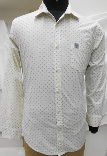 Printed White Shirts Full Sleeves Gender: Boy
