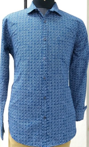 Printed Blue Dots Shirts Full Sleeves Gender: Boy