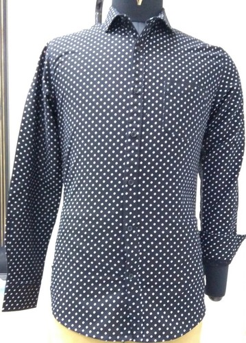 Printed White Dots Shirts Full Sleeves Gender: Boy