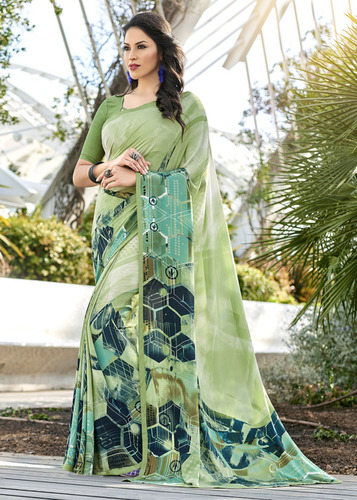 Green Saree