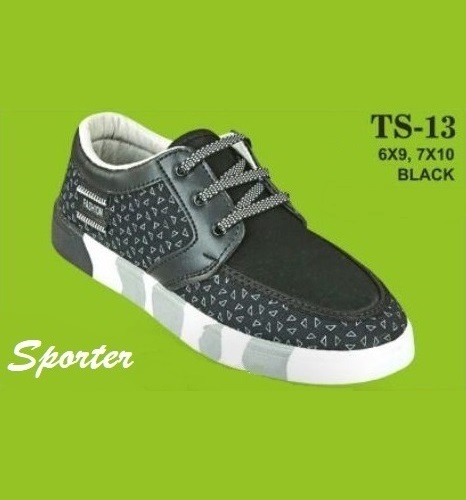 Sporter Men/Boys Canvas Black TS-13 Casual Shoes
