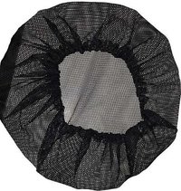 S Protection Hair Net Cap Men/women Weaving Stretch Breathable Black - Net Material, Size 20 Cm, Color Black | Ideal For Hospital, Lab, Manufacturing, And Food Service Employees