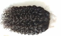 Best 100% Temple Loose Curly Hair Hd Transparent Lace Closure