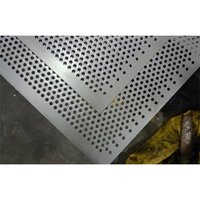 16 Gauge Hole Ms Perforated Sheet - Color: Silver